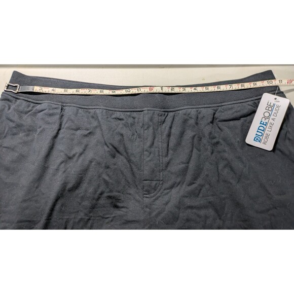 NWT Dude Robe 2XL/3XL Lounge Pants Black Sweatpants Terry Cloth Loungewear - Picture 3 of 6